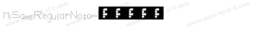 MiSans RegularNoto字体转换